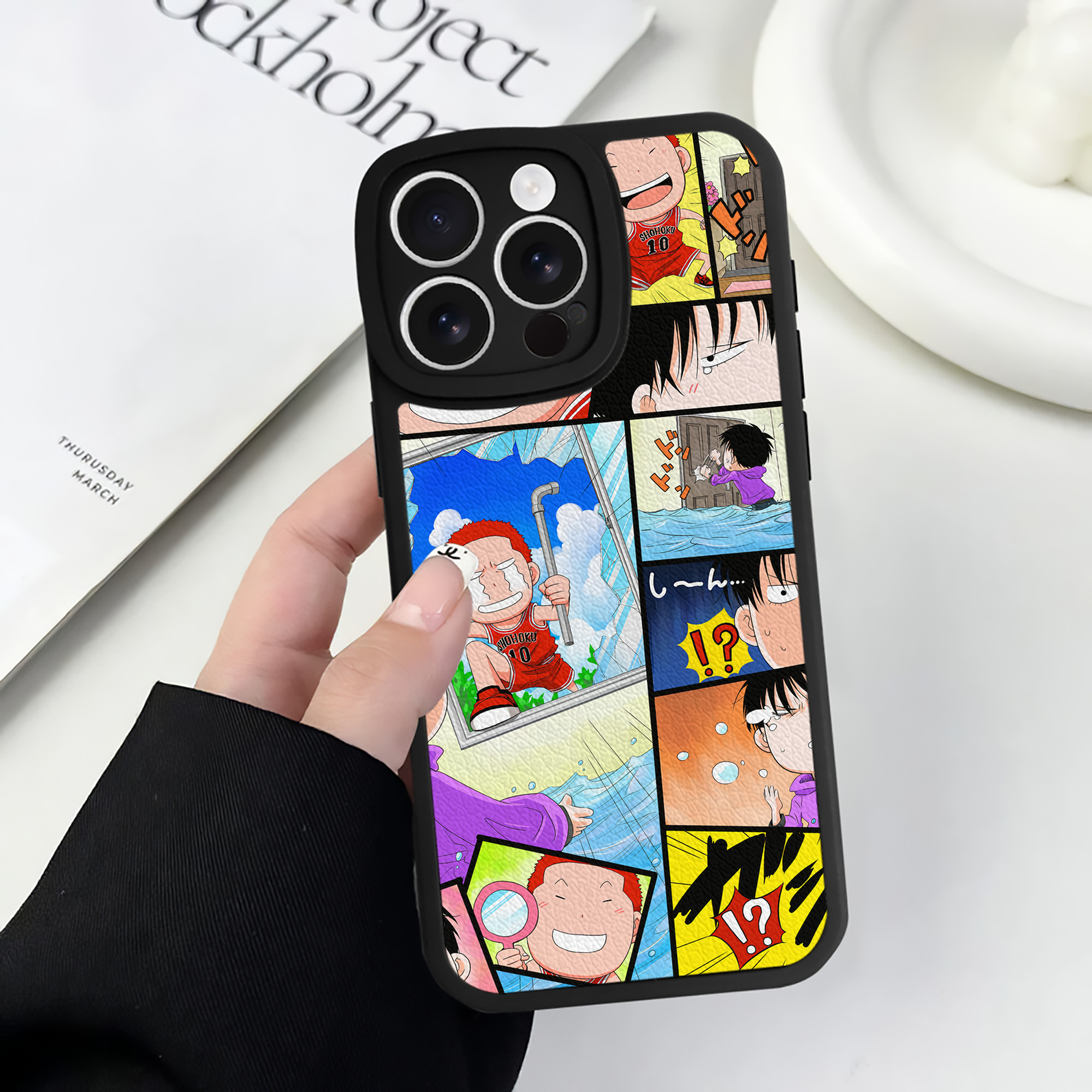 （画像用） SLAM DUNK／スラムダンク 【iPhone 16シリーズ対応】シリコンスマホケース（レザー調） 材質：シリコン